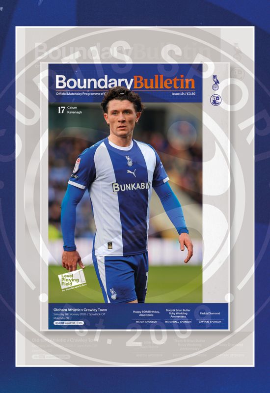 Oldham Athletic v Crawley Town - 28/02/26