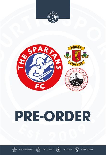 The Spartans v Annan Athletic / Stirling Albion 2-IN-1 - Feb/Mar 26 The Spartans v Annan Athletic / Stirling Albion 2-IN-1 - Feb/Mar 26