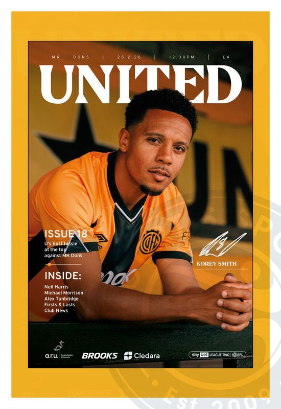 Cambridge United v MK Dons - 28/02/26