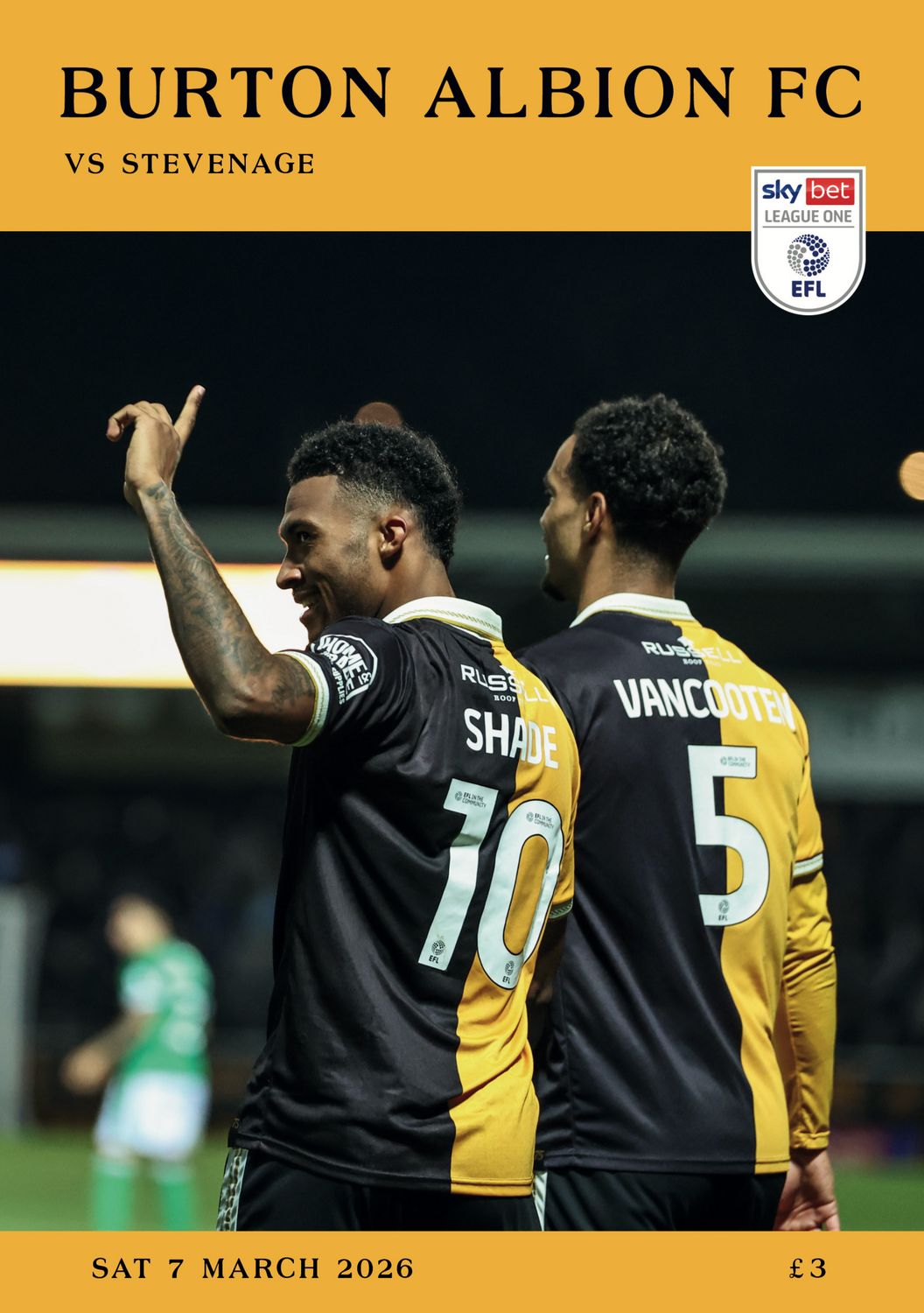 Burton Albion v Stevenage - 07/03/26