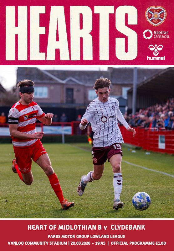 Hearts B v Clydebank - 20/03/26