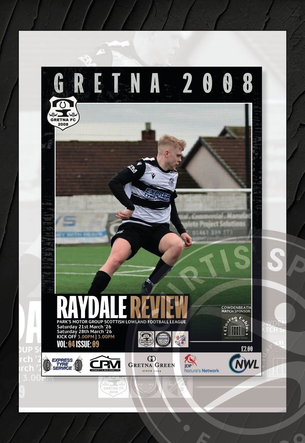 Gretna 2008 v East Stirlingshire / Cowdenbeath 2-IN-1 - Mar 26