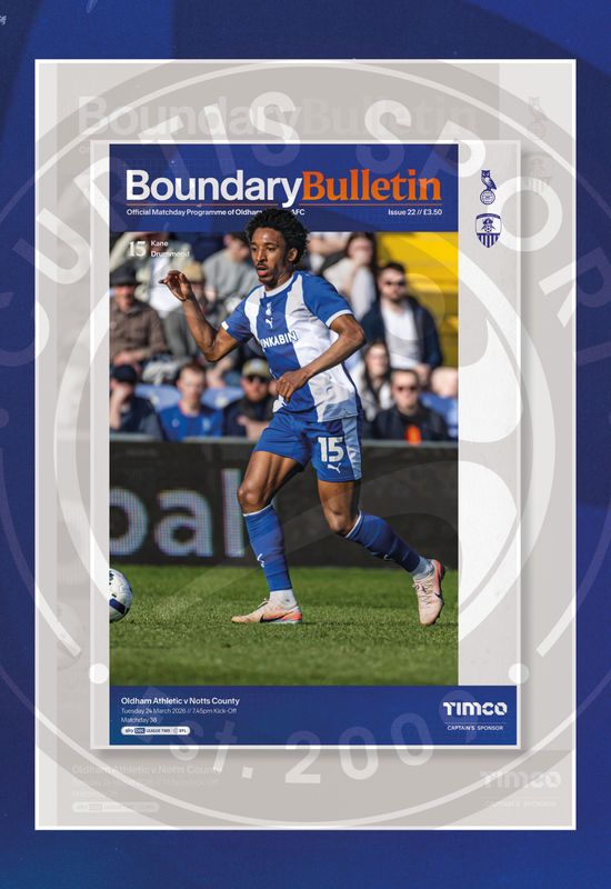 Oldham Athletic v Notts County - 24/03/26