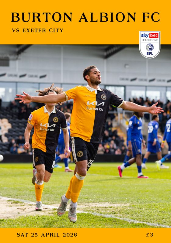 Burton Albion v Exeter City - 25/04/26