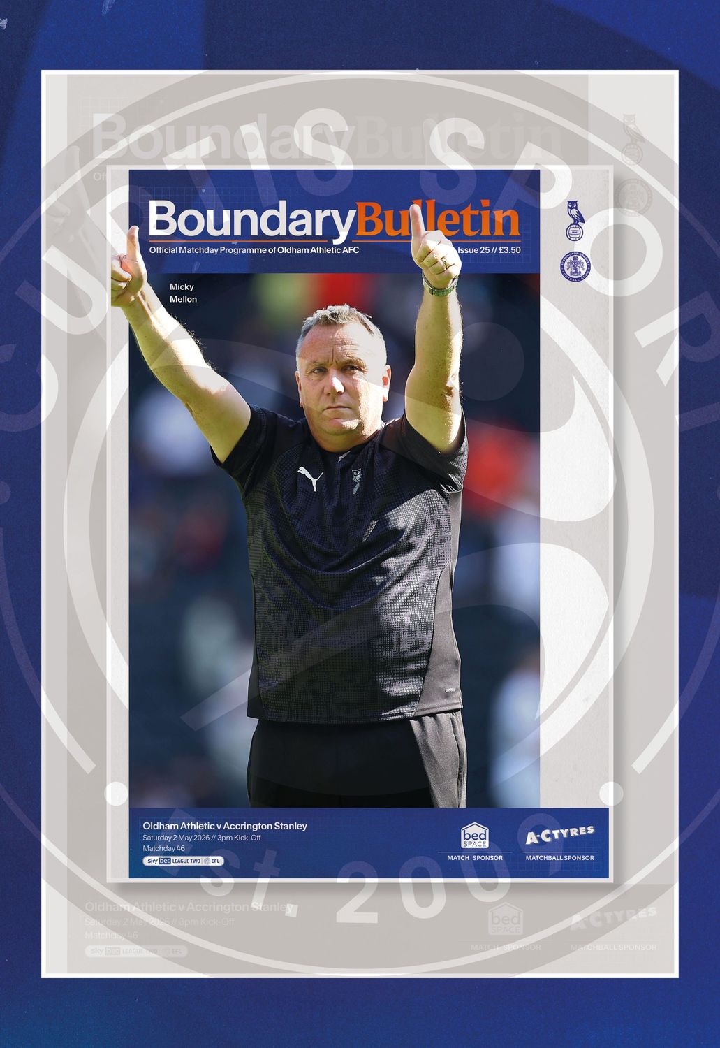 Oldham Athletic v Accrington Stanley - 02/05/26