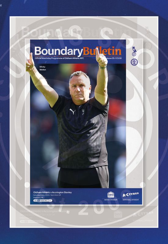 Oldham Athletic v Accrington Stanley - 02/05/26