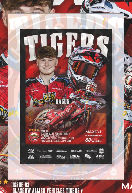 Glasgow Tigers v Plymouth Gladiators - 24/04/26