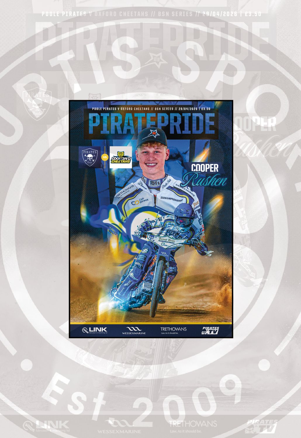 Poole Pirates v Oxford Cheetahs - 29/04/26
