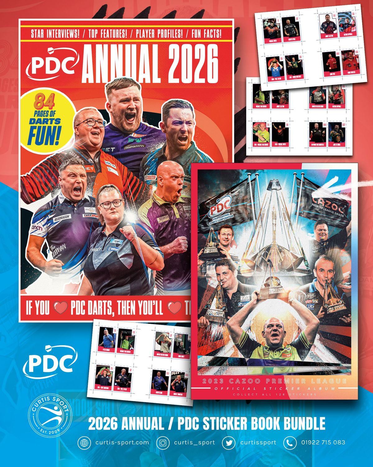 2026 PDC Annual & 2023 Sticker Album - SPECIAL OFFER