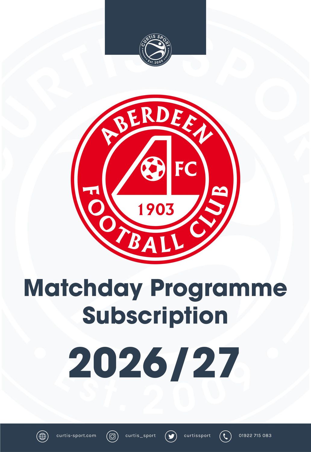 Aberdeen FC 2026/27 Home Subscription Aberdeen FC 2026/27 Home Subscription