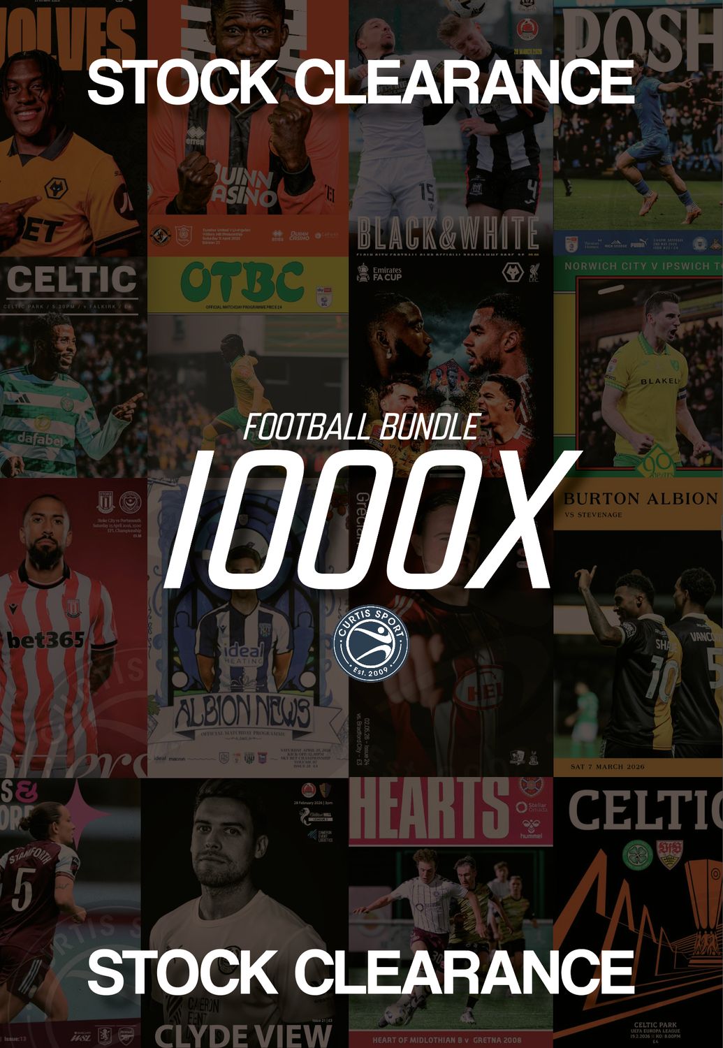 Football Bundle (x1000) - COLLECTION ONLY Football Bundle (x1000) - COLLECTION ONLY