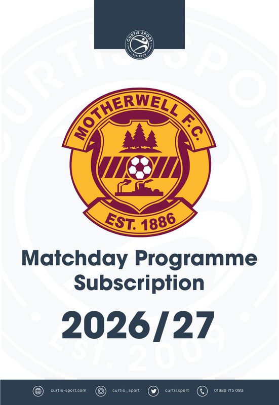 Motherwell FC 2026/27 Home Subscription