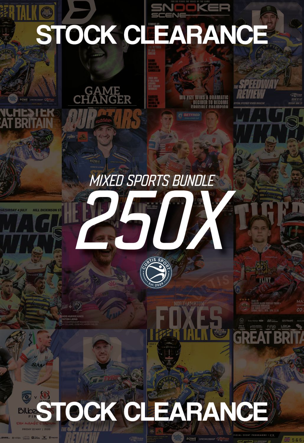 Mixed Sports Bundle (x250) - COLLECTION ONLY Mixed Sports Bundle (x250) - COLLECTION ONLY