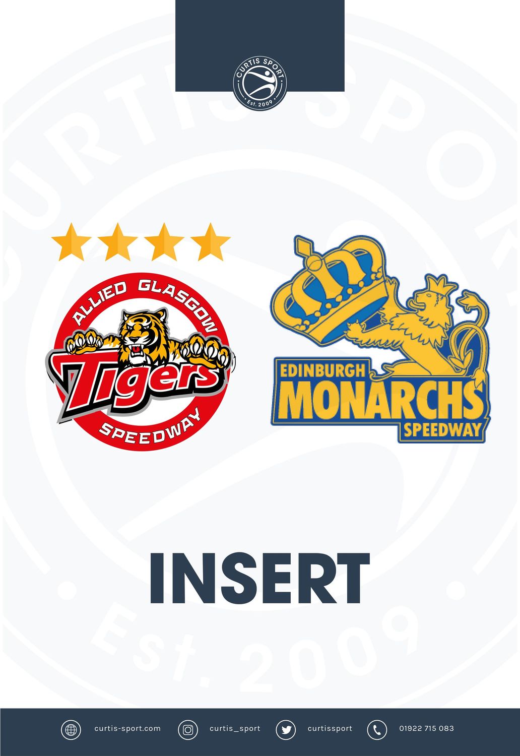 Glasgow Tigers v Edinburgh Monarchs INSERT - 11/07/26 Glasgow Tigers v Edinburgh Monarchs INSERT - 11/07/26