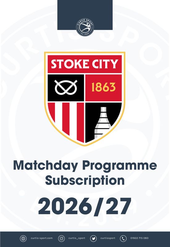 Stoke City 2026/27 Home Subscription