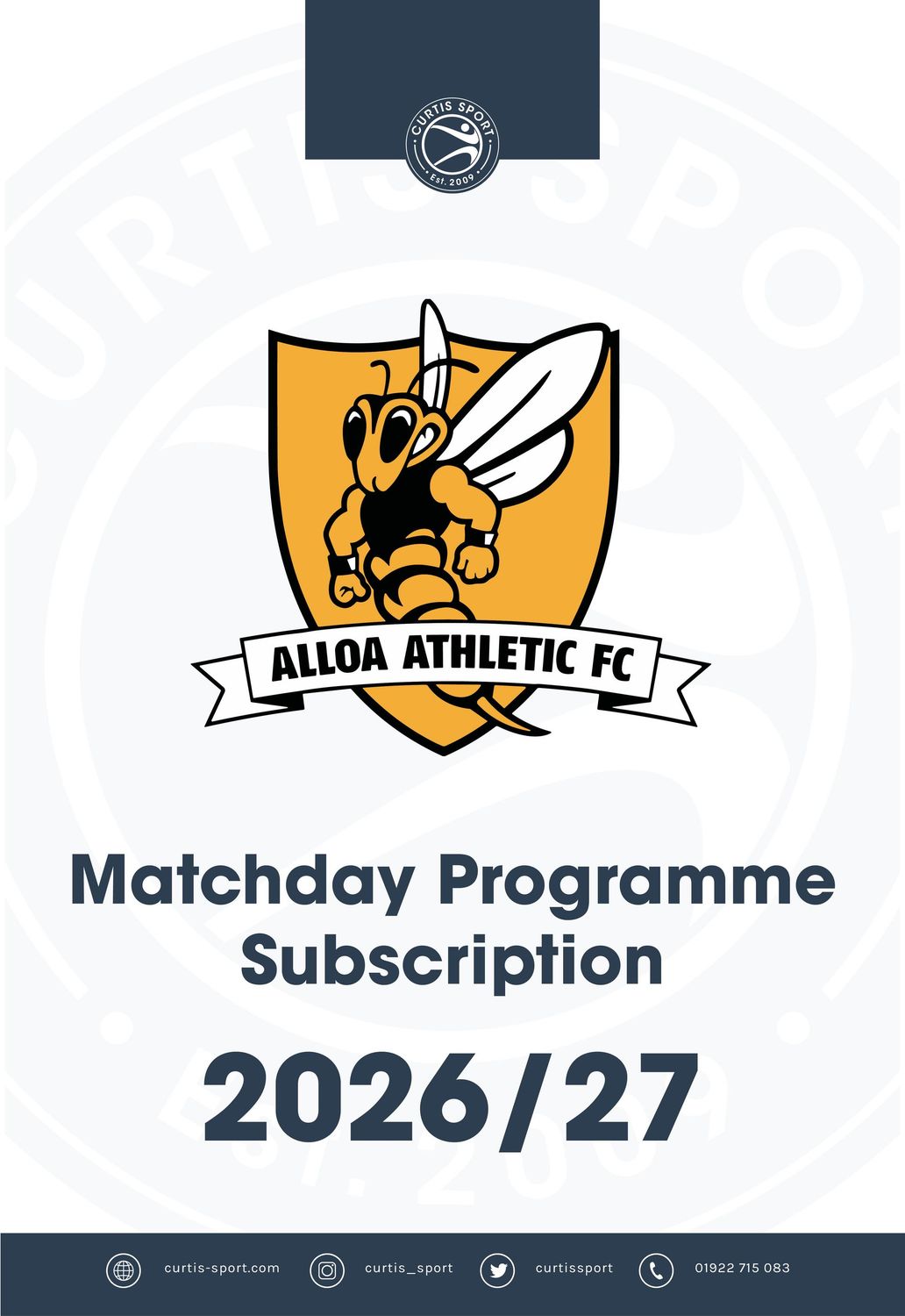 Alloa Athletic FC 2026/27 Home Subscription
