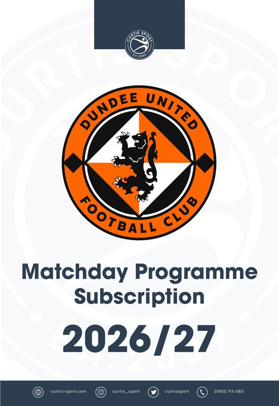 Dundee United 2026/27 Home Subscription