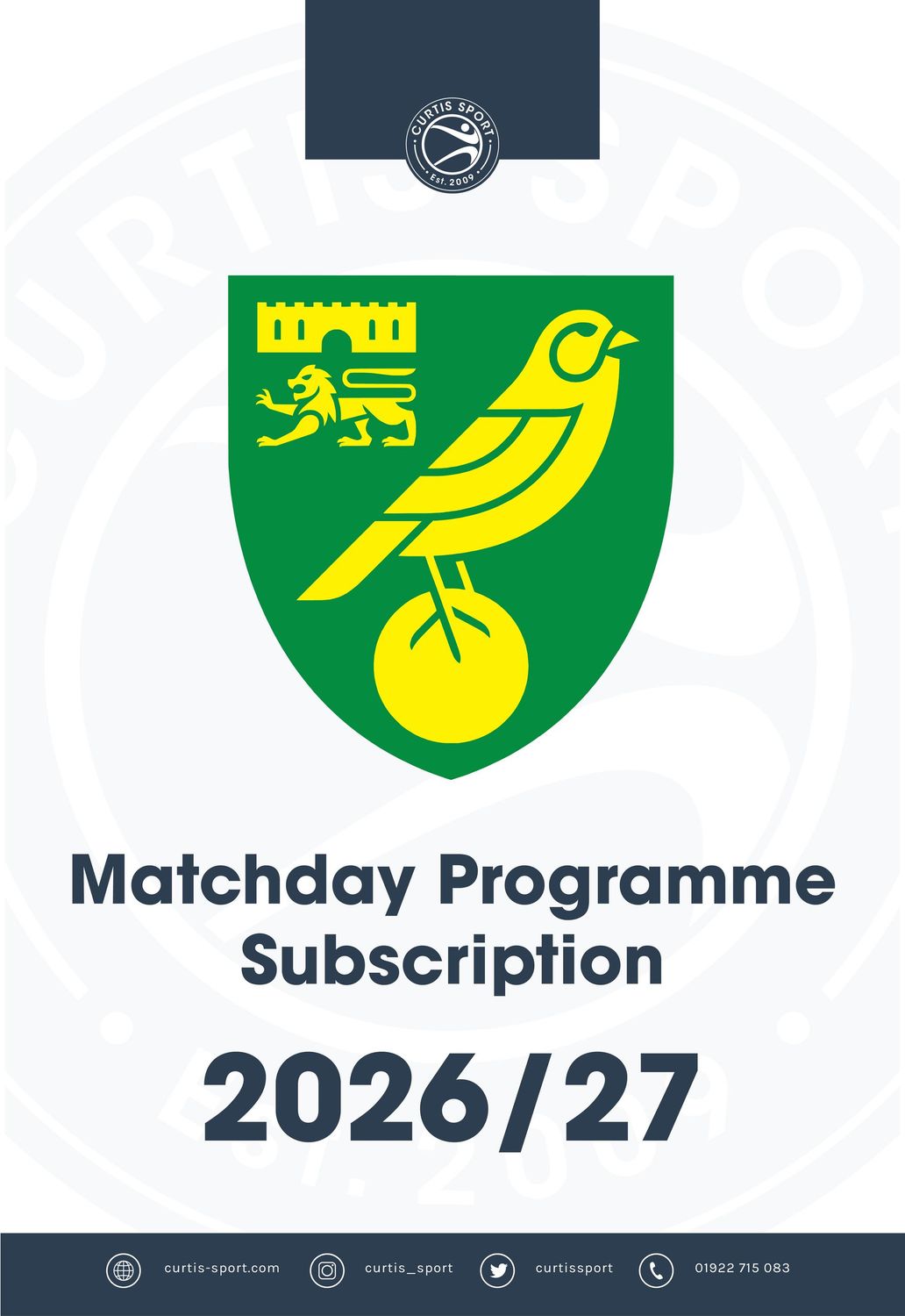 Norwich City 2026/27 Home Subscription Norwich City 2026/27 Home Subscription