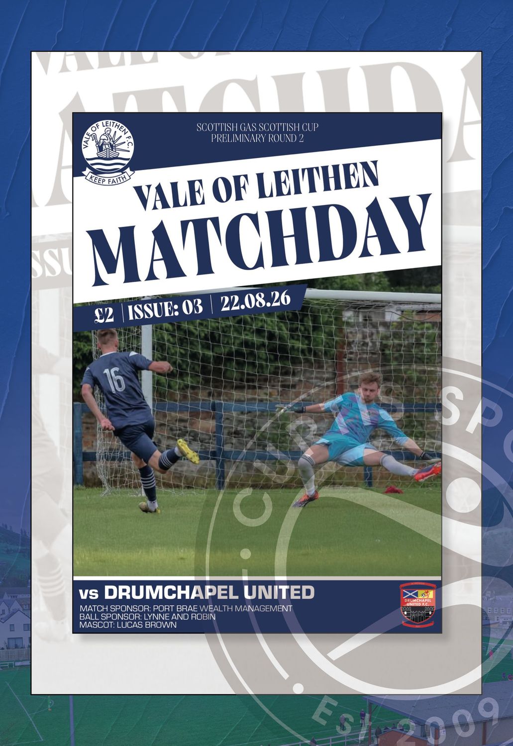 Vale of Leithen v Drumchapel United - 22/08/26