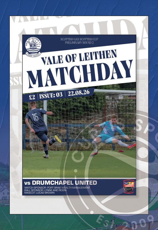 Vale of Leithen v Drumchapel United - 22/08/26
