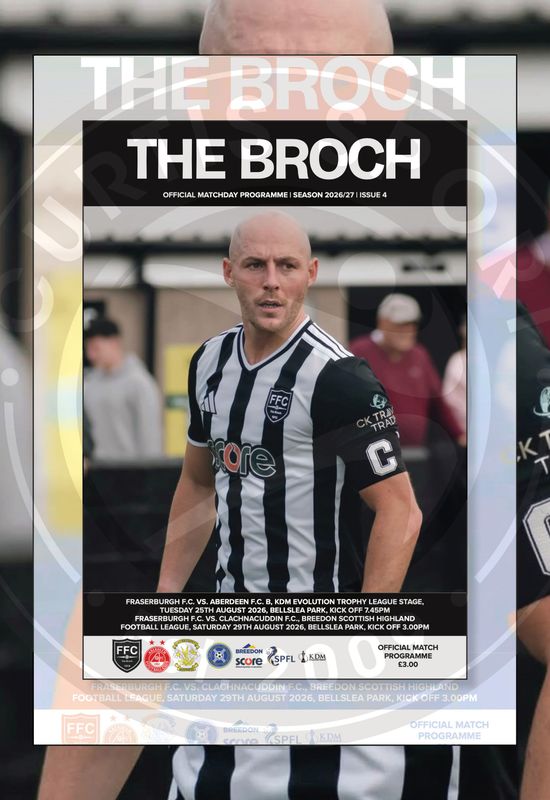 Fraserburgh v Aberdeen B / Clachnacuddin 2-IN-1 - August 2026