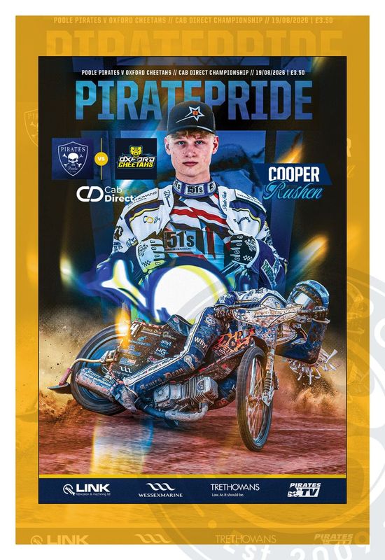 Poole Pirates v Oxford Cheetahs - 19/08/26