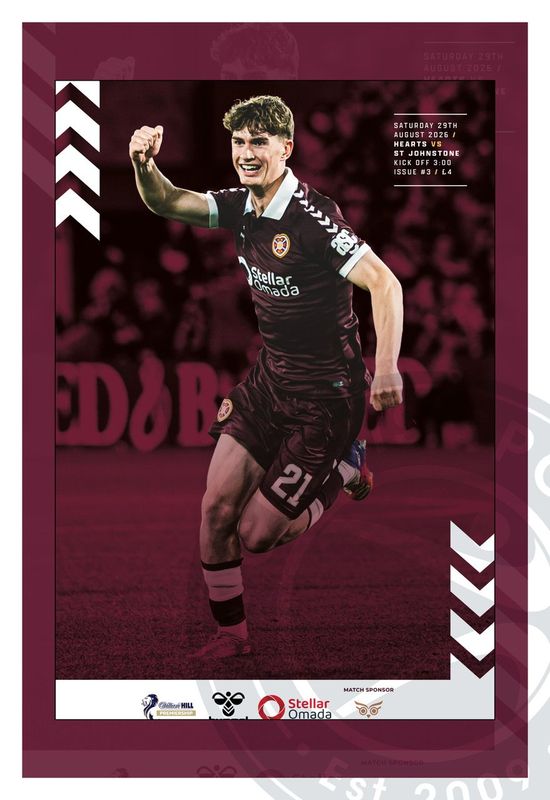 Heart of Midlothian v St Johnstone - 29/08/26