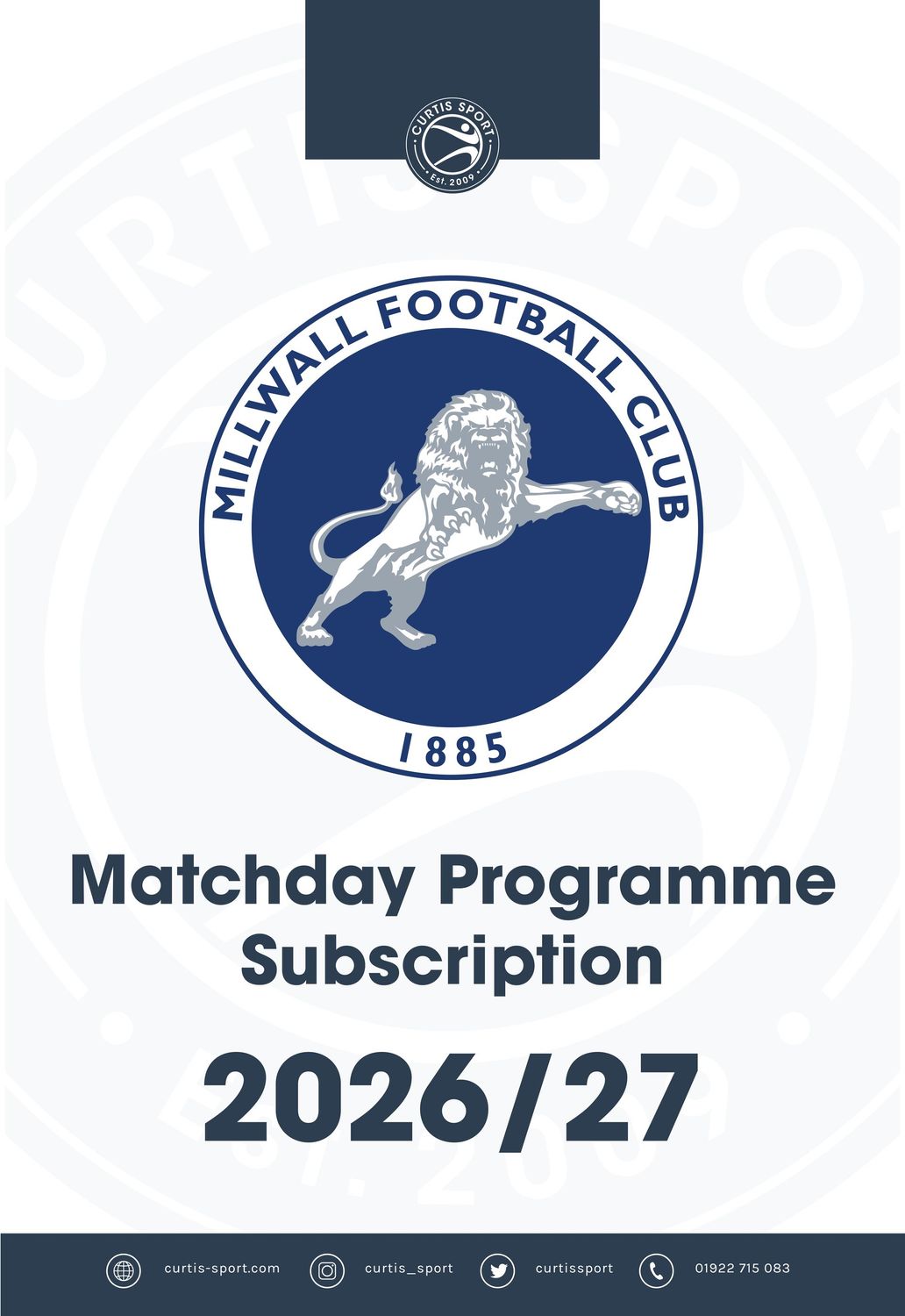 Millwall FC 2026/27 Home Subscription Millwall FC 2026/27 Home Subscription