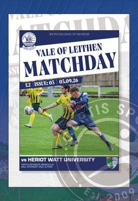 Vale of Leithen v Heriot-Watt University - 05/09/26 Vale of Leithen v Heriot-Watt University - 05/09/26