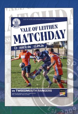 Vale of Leithen v Tweedmouth Rangers - 12/09/26 Vale of Leithen v Tweedmouth Rangers - 12/09/26