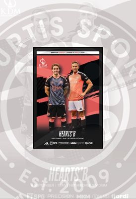 Gala Fairydean Rovers v Hearts B - 08/09/26 Gala Fairydean Rovers v Hearts B - 08/09/26
