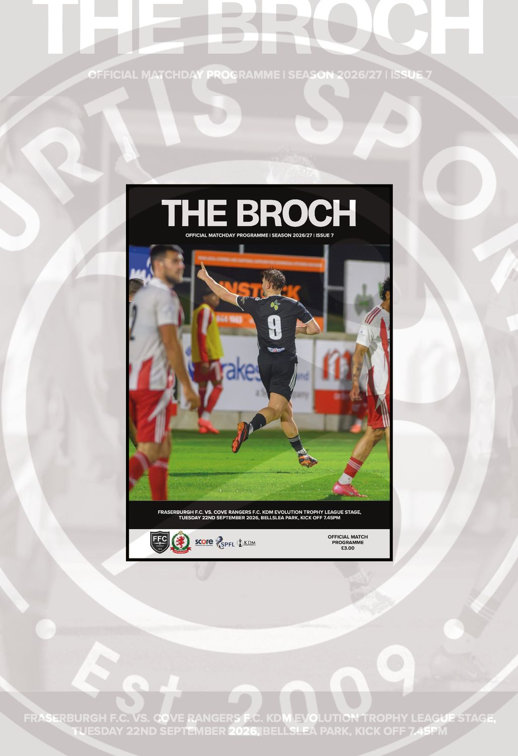 Fraserburgh v Cove Rangers - 22/09/26 Fraserburgh v Cove Rangers - 22/09/26