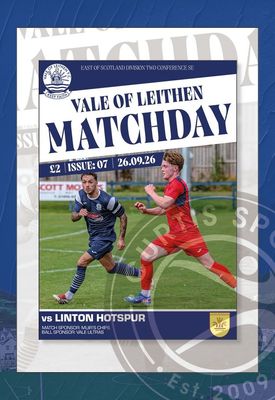 Vale of Leithen v Linton Hotspur - 26/09/26 Vale of Leithen v Linton Hotspur - 26/09/26