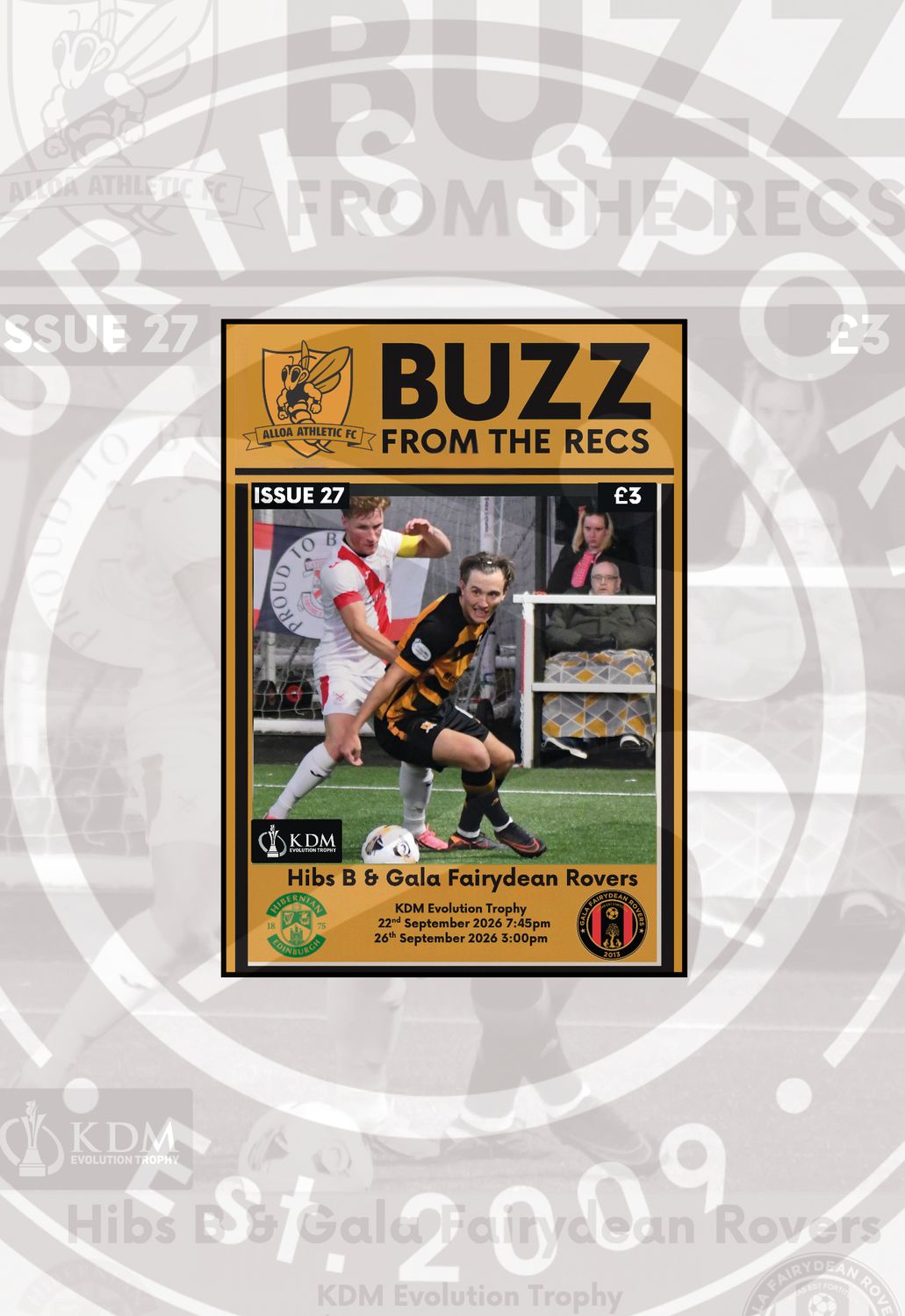 Alloa Athletic v Hibernian B / Gala Fairydean Rovers 2-IN-1 - September 2026
