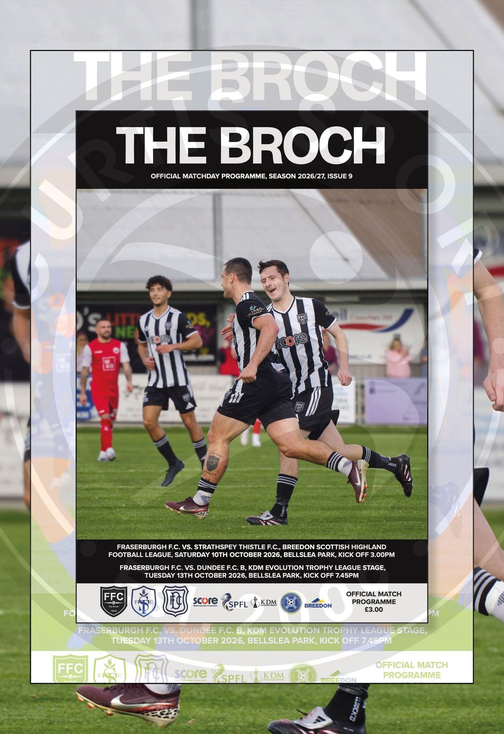 Fraserburgh v Strathspey Thistle / Dundee B 2-IN-1 - October 2026