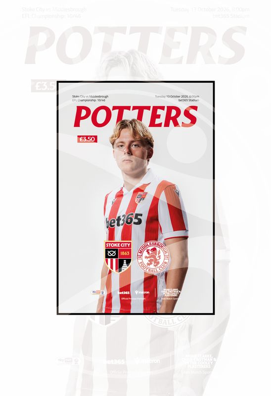Stoke City v Middlesbrough - 13/10/26