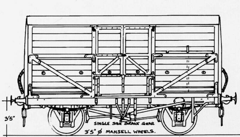 CC024 LSWR/SR Dia.1501/2 Cattle Wagon
