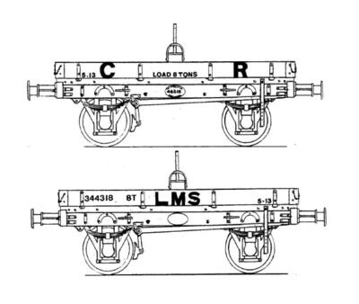 CC011 CR - LMS 8ton Timber &amp; Ore Wagon