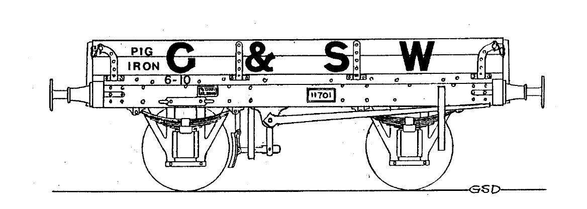 CC014A GSWR - LMS 10ton Pig Iron Wagon