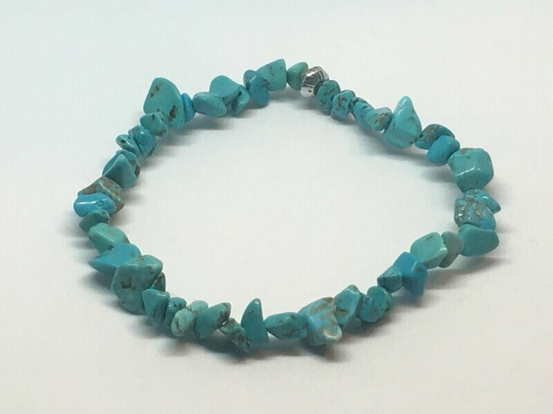 Bracelet en chips Turquoise (Synthétique)