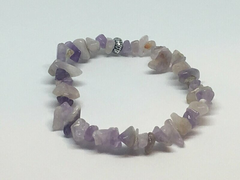 Bracelet en chips  Amethyste