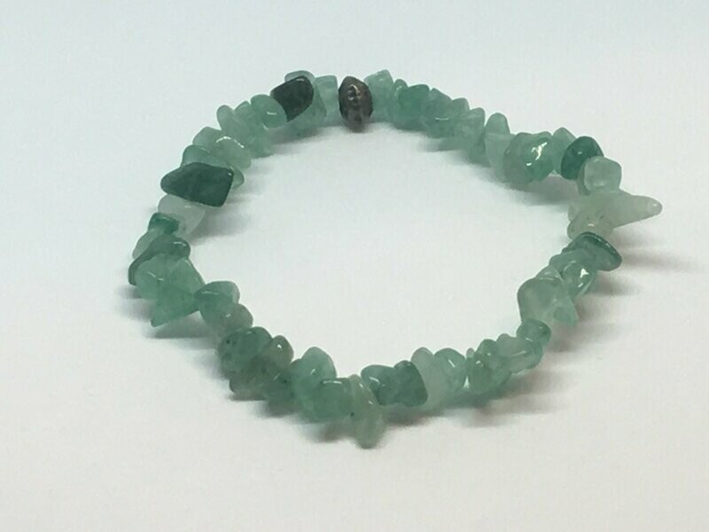 Bracelet en chips  Green Aventurine