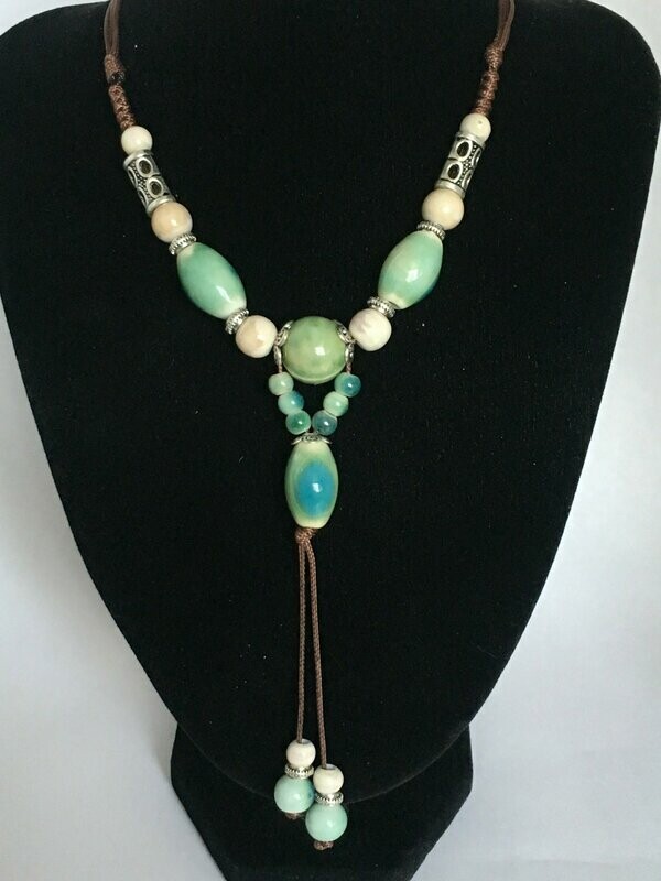 Collier Fashion céramique Vert