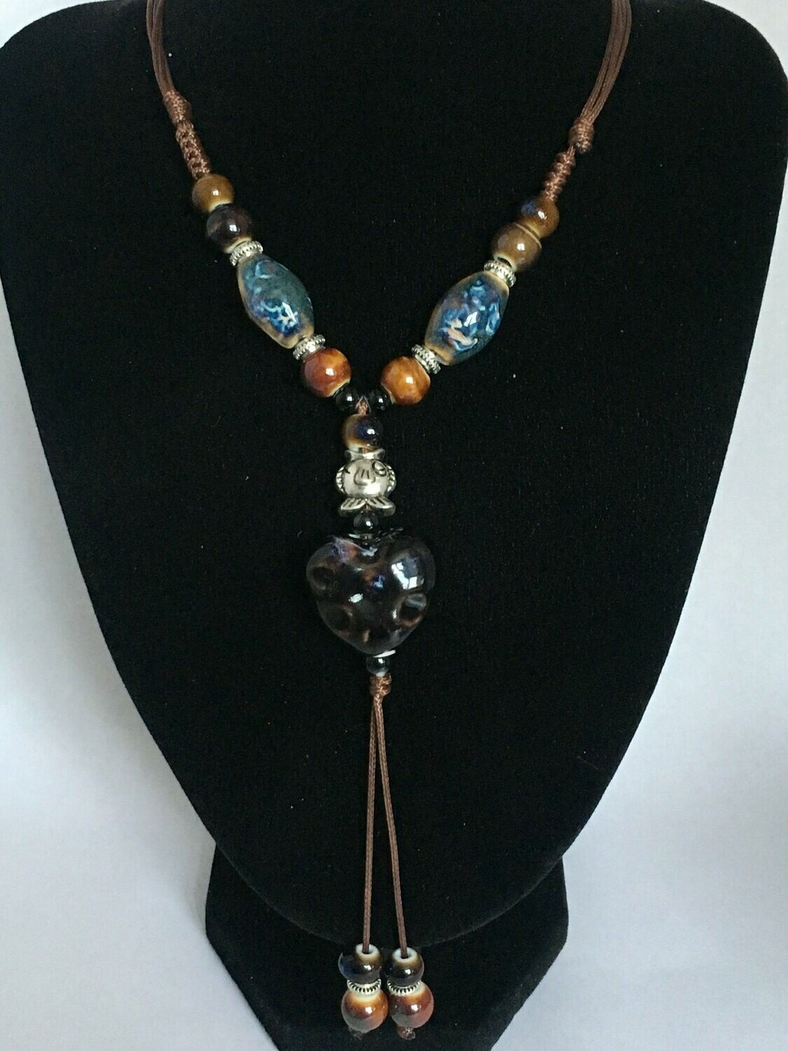 Collier Fashion céramique Bleu