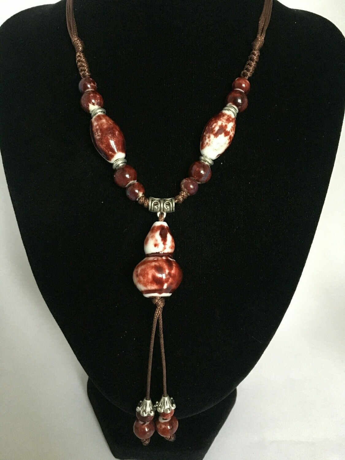 Collier Fashion céramique Rouge