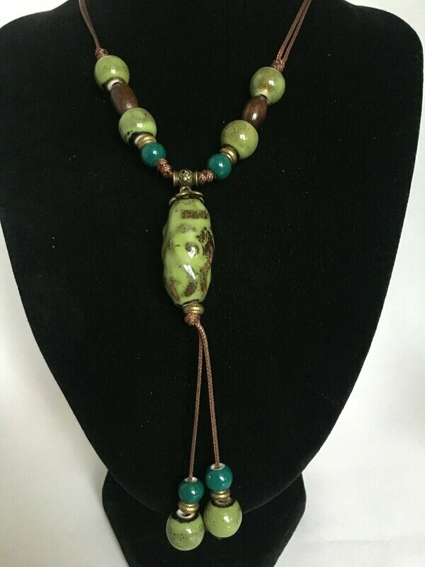 Collier Fashion céramique Vert