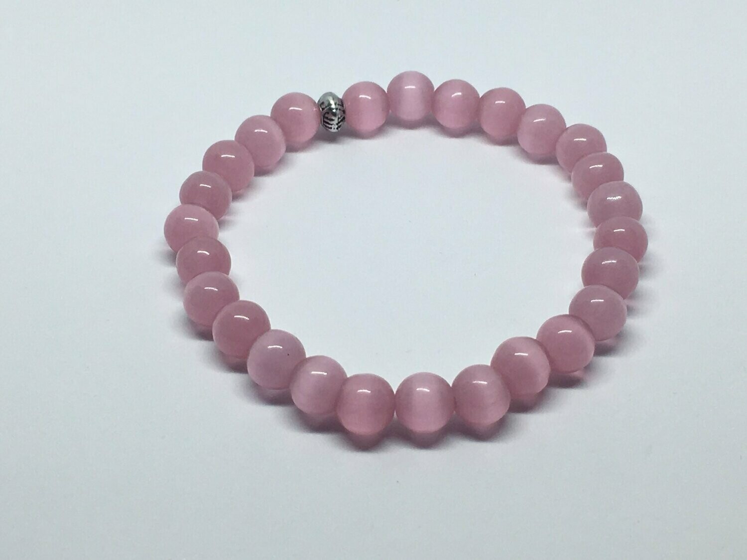 Bracelet en Œil de chat Rose