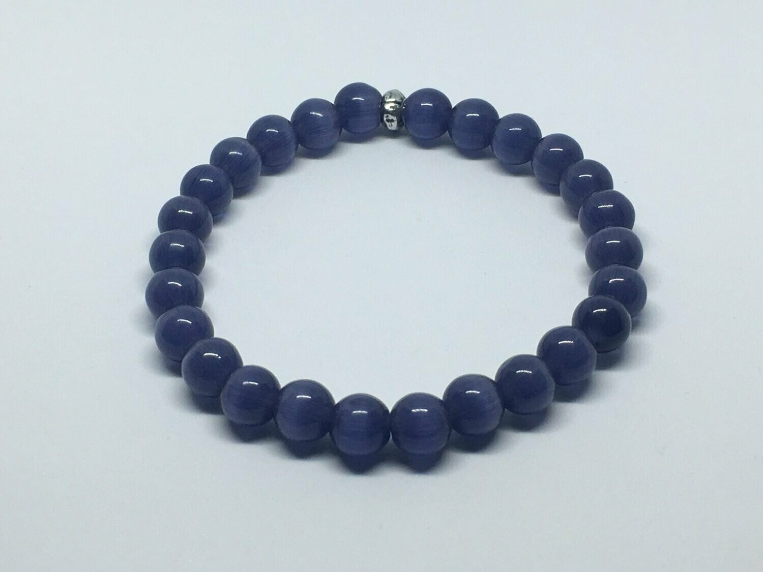 Bracelet en Œil de chat violet