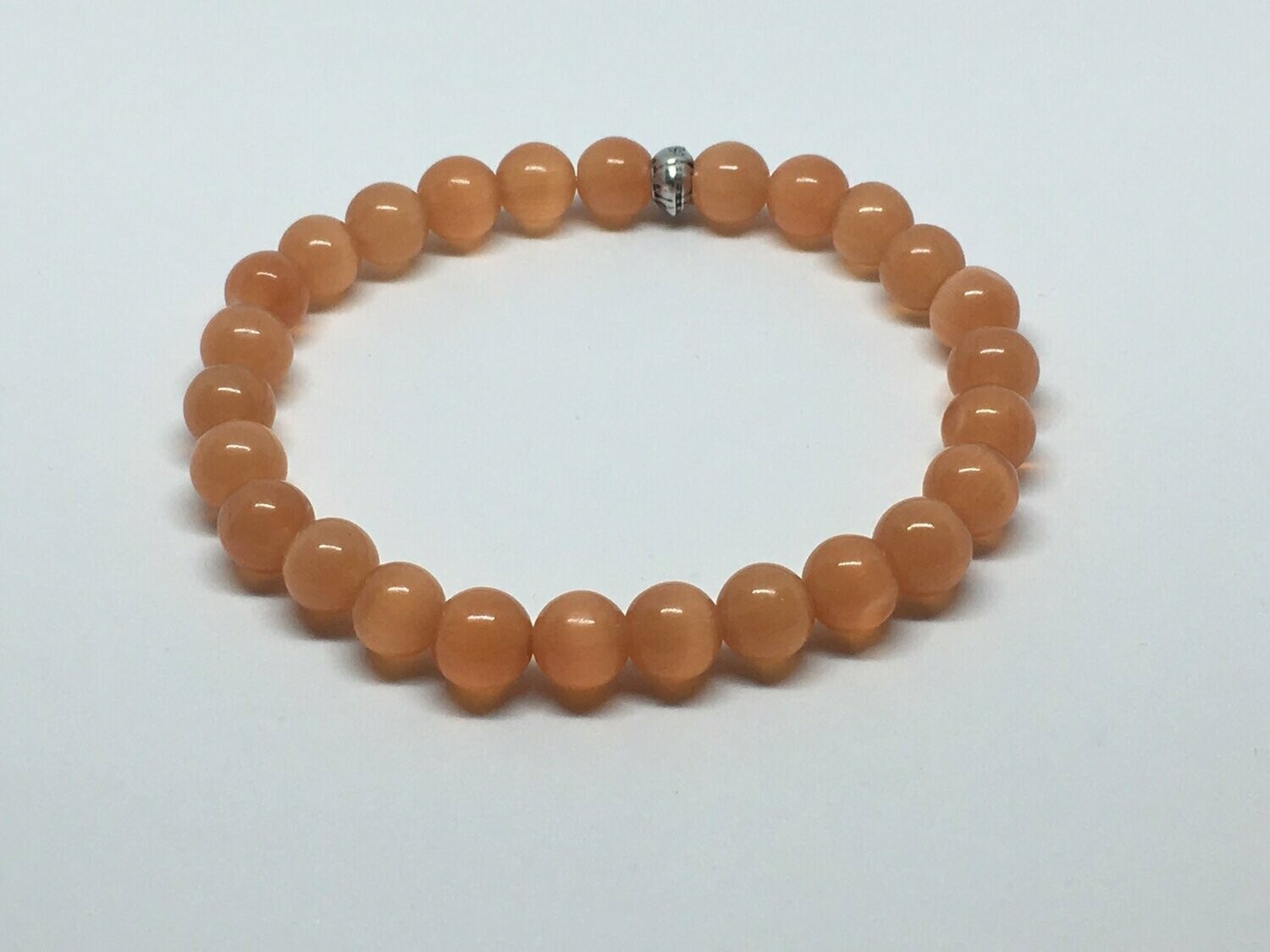 Bracelet en Œil de chat orange