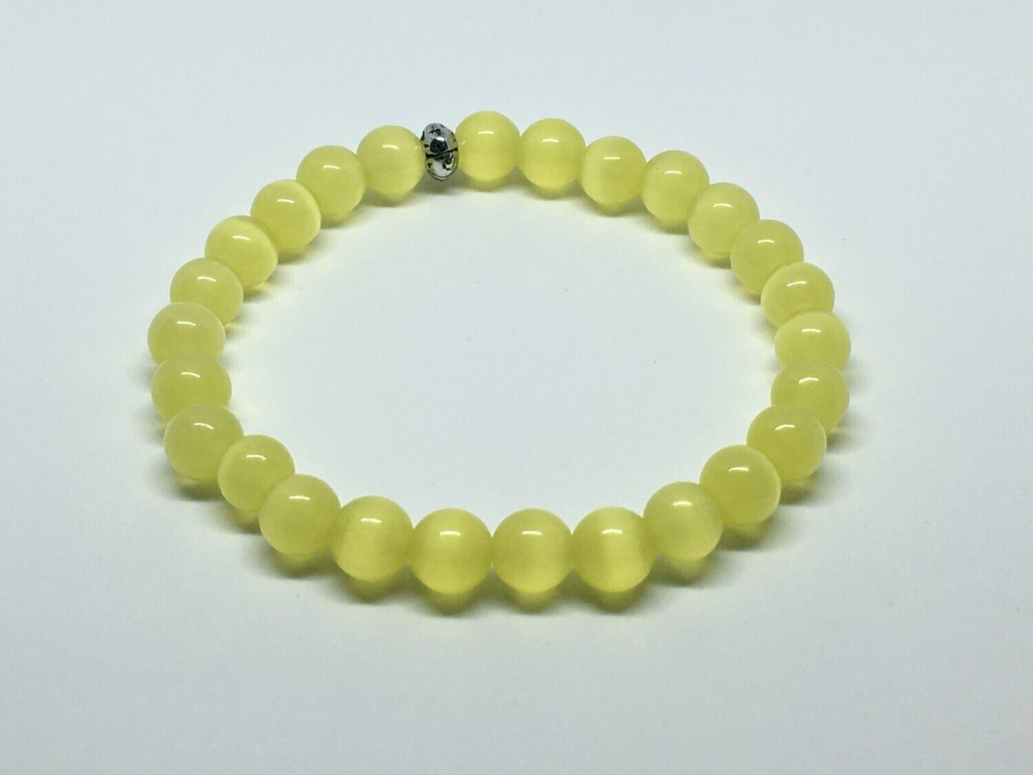 Bracelet en Œil de chat jaune